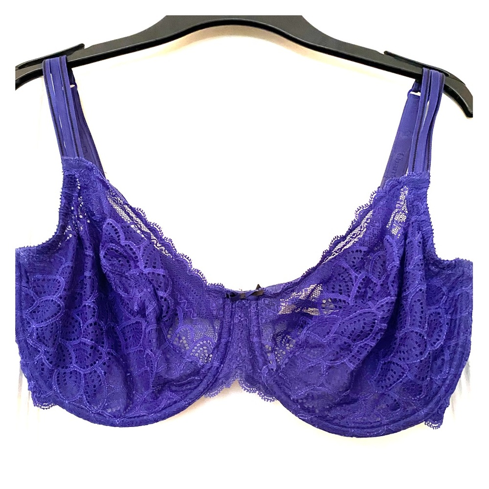 Chantelle French lace indigo bra